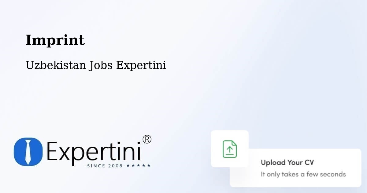 Imprint – Chiroqchi - Uzbekistan Jobs Expertini